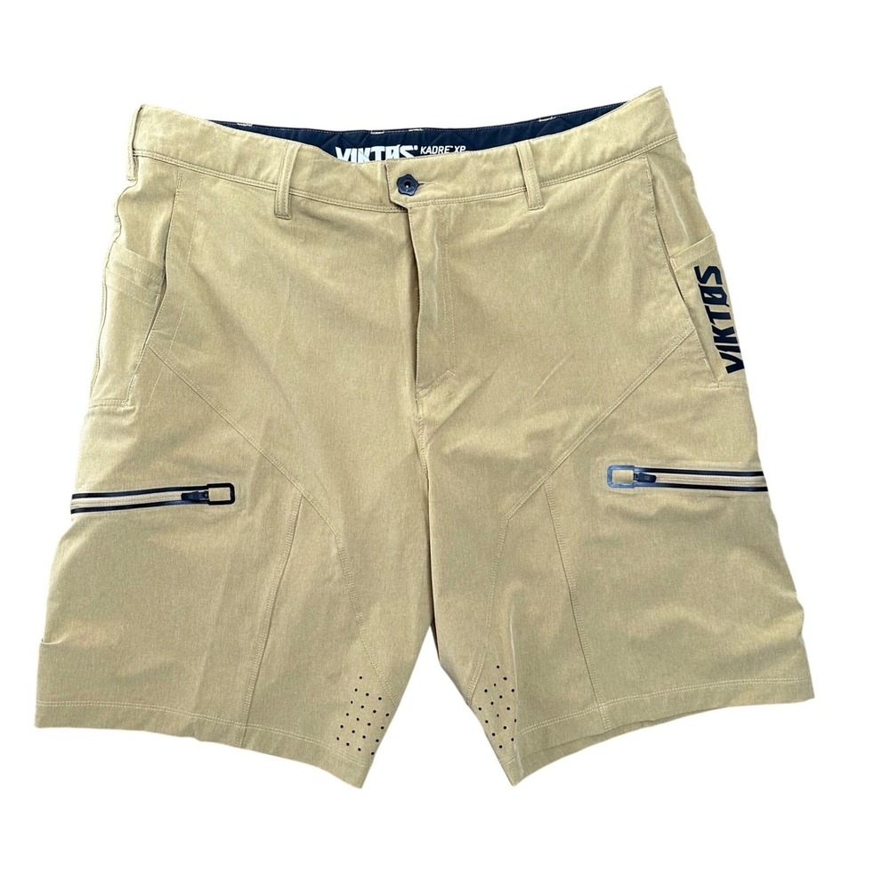 Viktos Kadre XP Tactical Shorts Mens 40 Tan Stretch Cargo Outdoor Hiking